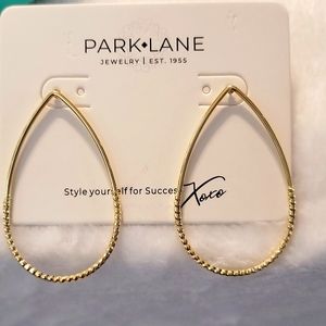Gold Almond earrings by Park Lane